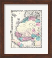 1855 Colton Map of Western Africa Fine Art Print