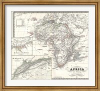 1855 Spruner Map of Africa Since the Beginning of the 15th Century Fine Art Print