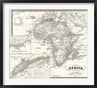1855 Spruner Map of Africa Since the Beginning of the 15th Century Fine Art Print