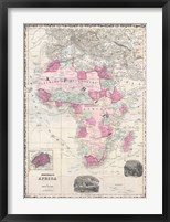 1862 Johnson Map of Africa Fine Art Print