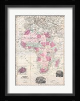 1862 Johnson Map of Africa Fine Art Print