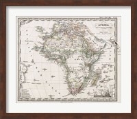 1862 Stieler Map of Africa Fine Art Print