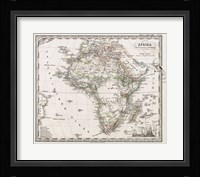 1862 Stieler Map of Africa Fine Art Print