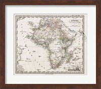 1862 Stieler Map of Africa Fine Art Print