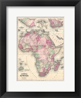 1864 Johnson Map of Africa Fine Art Print