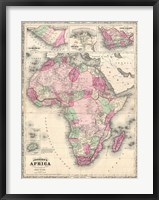 1864 Johnson Map of Africa Fine Art Print