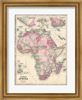 1864 Johnson Map of Africa Fine Art Print