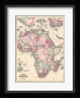 1864 Johnson Map of Africa Fine Art Print