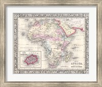 1864 Mitchell Map of Africa Fine Art Print