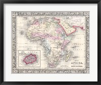 1864 Mitchell Map of Africa Fine Art Print