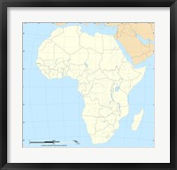 Map of Africa Fine Art Print