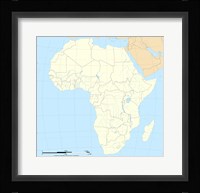 Map of Africa Fine Art Print