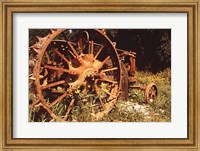 Abandoned Tractor Near Mississippi River Bank Fine Art Print