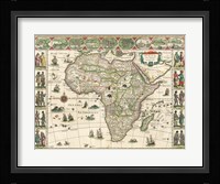 Africa 1635, Willem Janszoon Blaeu Fine Art Print