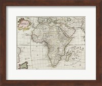 Map of Africa 1745 Fine Art Print