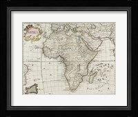 Map of Africa 1745 Fine Art Print
