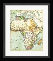 Map of Africa 1885 Fine Art Print