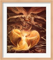 William Blake the dragon Fine Art Print