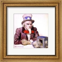 James Montgomery Flagg  -Uncle Sam With Empty Treasury 1920 Fine Art Print