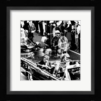 JFK Motorcade Dallas, TX Framed Print