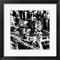 JFK Motorcade Dallas, TX Framed Print