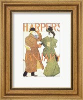 Brooklyn Museum Harper's Poster January 1895  Edward Penfield Fine Art Print