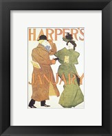 Brooklyn Museum Harper's Poster January 1895  Edward Penfield Fine Art Print