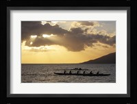 Canoers Paddling to the Dock at Kalama Park Fine Art Print