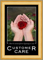 Customer Care Affirmation Poster, USAF Fine Art Print