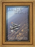 Dare to Soar Affirmation Poster, USAF Fine Art Print