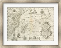 East Africa and the Indian Ocean 1596, Arnold Florent van Langren Fine Art Print