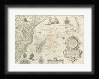 East Africa and the Indian Ocean 1596, Arnold Florent van Langren Fine Art Print