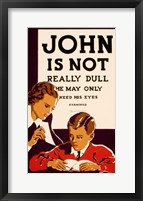 John is Not  Really Dull, WPA Poster, ca. 1937 Fine Art Print