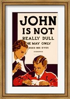 John is Not  Really Dull, WPA Poster, ca. 1937 Fine Art Print