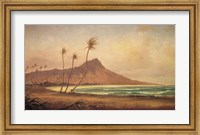 Gideon Jacques Denny - 'Waikiki Beach', oil on canvas, 1868 Fine Art Print