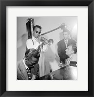 Howard McGhee, Brick Fleagle and Miles Davis, September 1947 Fine Art Print