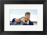 Hyannisport Weekend Caroline Kennedy, President Kennedy Framed Print