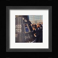 JFK Inspects Mercury Capsule Fine Art Print