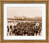 Crowd at Atlantic City 1910 Fine Art Print