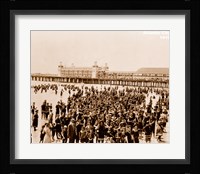 Crowd at Atlantic City 1910 Fine Art Print