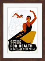 Swim for Health Fine Art Print