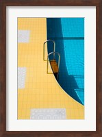 High angle view of a swimming pool ladder, Banderas Bay, Puerto Vallarta, Jalisco, Mexico Fine Art Print