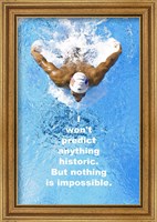 Historic Swimming Quote Fine Art Print