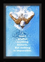 Historic Swimming Quote Fine Art Print