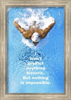 Historic Swimming Quote Fine Art Print