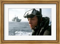 US Navy Simmer Training Aboard Fine Art Print