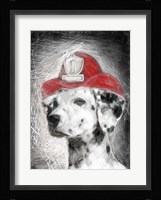 Firefighter Dalmation Fine Art Print