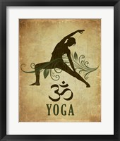 Yoga pose Framed Print