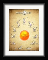 Yoga Cow Sun Salutation Fine Art Print