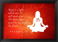 Yoga Quote Framed Print